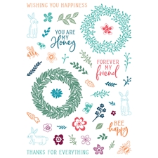 LDRS (Little Darling Rubber Stamps) Clear Stamps - Finest Blooms Pirouette